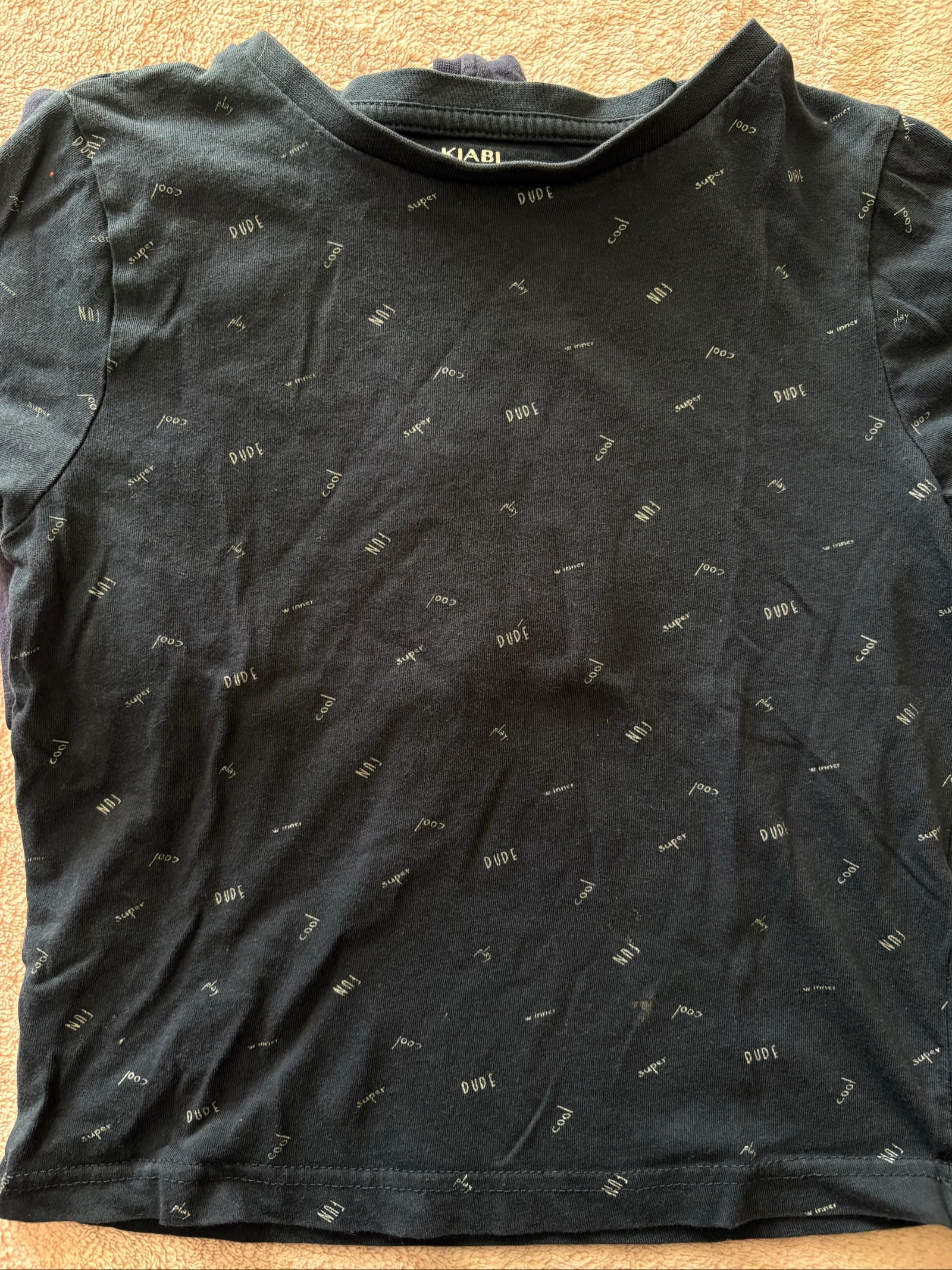 Lot of 2 navy blue boys' t-shirts, 6 years old – photo 2